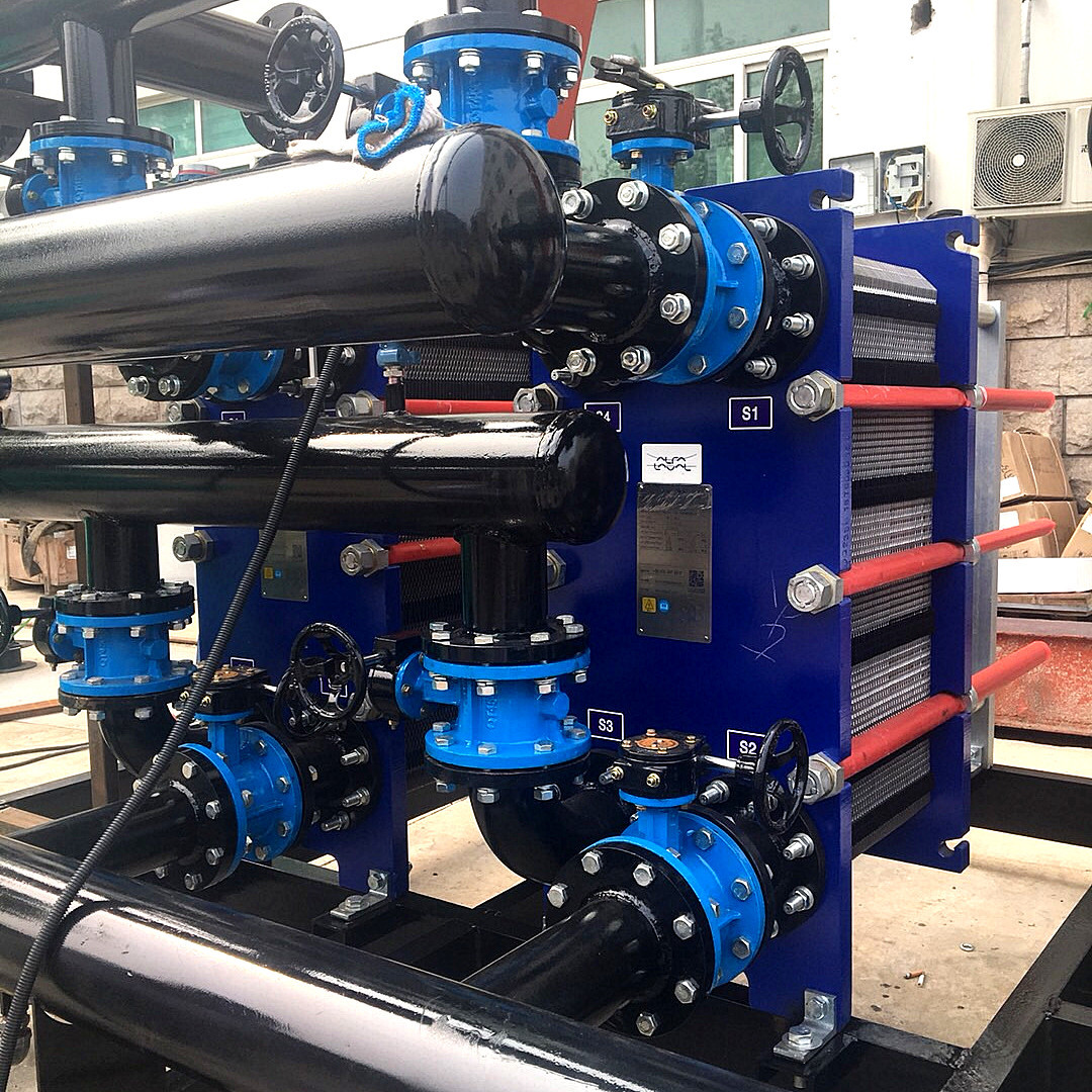 生活热水板式换热器 成套组合式双板换换热机组 变频br板换机组