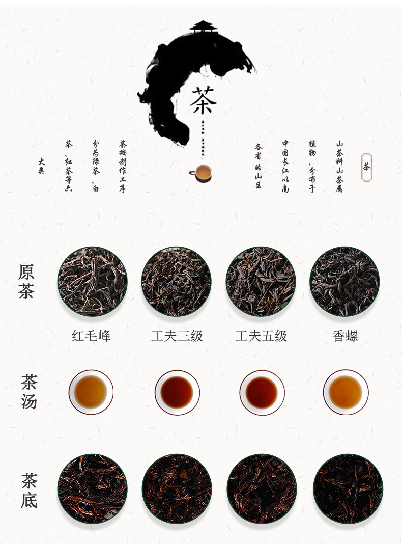 祁门红茶 餐饮茶产地货源红毛峰散装工夫红茶叶厂家批发代发