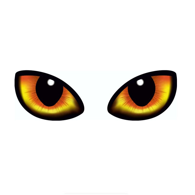 aliauto 3d一对动物眼睛乙烯基motorcecly汽车后视贴纸贴花 20cm