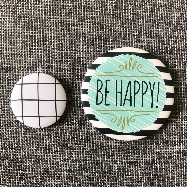 专业制作马口铁冰箱贴 定制金属磁性贴 圆形卡通可爱冰箱贴