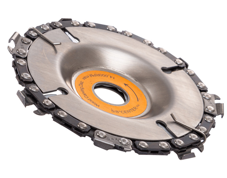 角磨机链条锯片多功能万用锯盘刨子磨光雕刻寸切割开槽打磨塑形