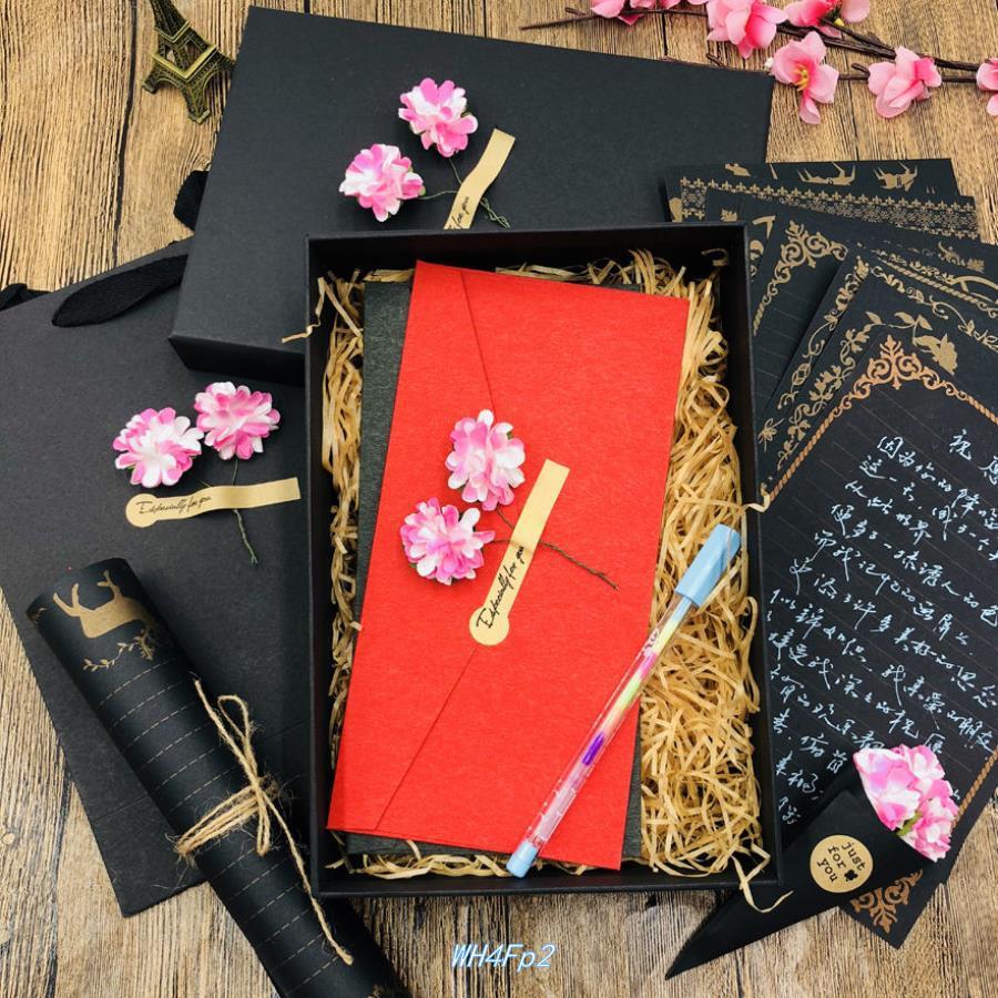 包邮小清新信封信纸情书礼品盒生日礼物盒精美简约创意礼盒包装盒