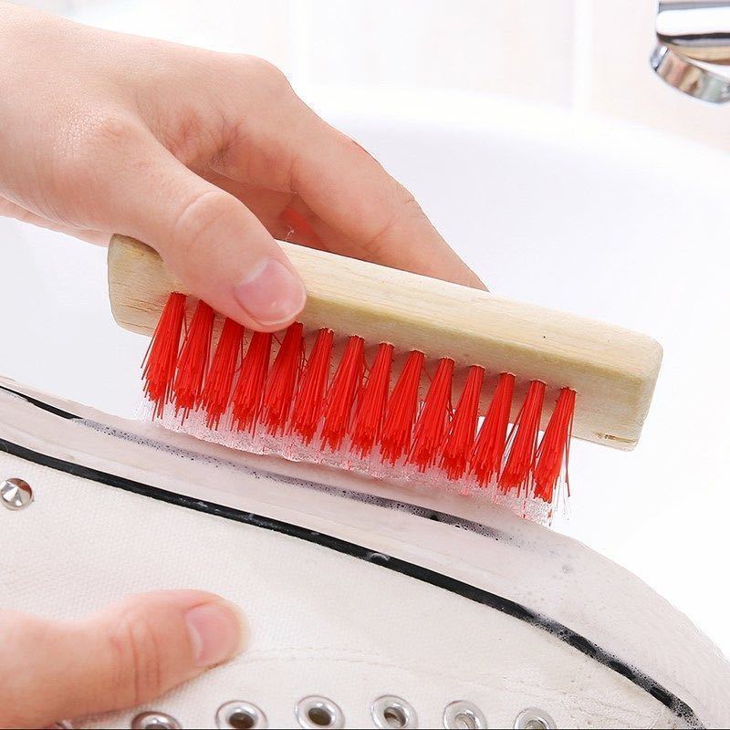 天然竹制洗衣刷鞋子刷方刷弯把刷加厚竹板刷子家用多功能清洁刷