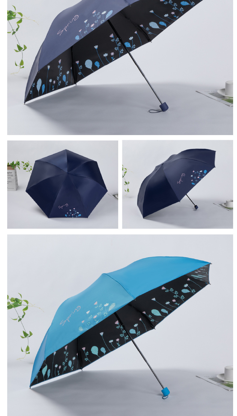 天堂伞2020新品超轻铅笔伞33680e芳草茵茵小清新防紫外线晴雨两用