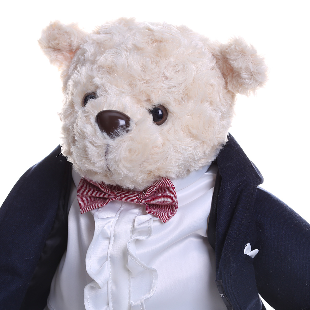 【其他】 西装绅士熊2020懒懒熊卡通新颖玩偶娃娃可以来图来样批发