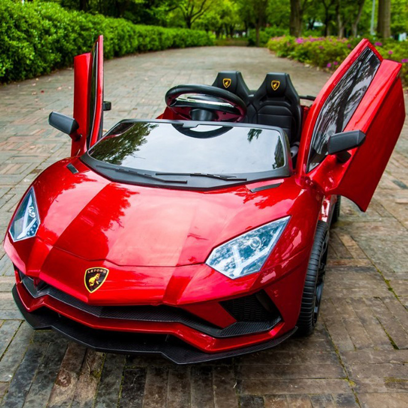 儿童电动汽车可坐人四轮男孩双人宝宝女孩跑车代发充电遥控玩具车