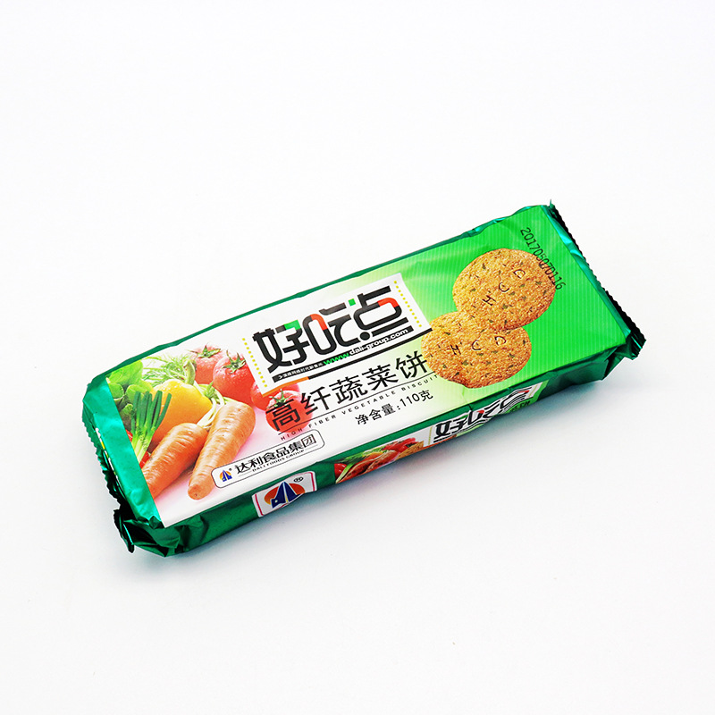 达利园好吃点高纤粗粮饼110g袋膳食纤维代餐饼干