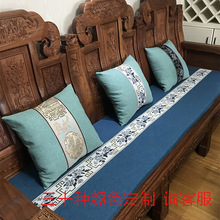 新中式抱枕靠垫沙发抱枕靠垫棉麻靠枕现代亚麻靠垫腰枕靠背中国风