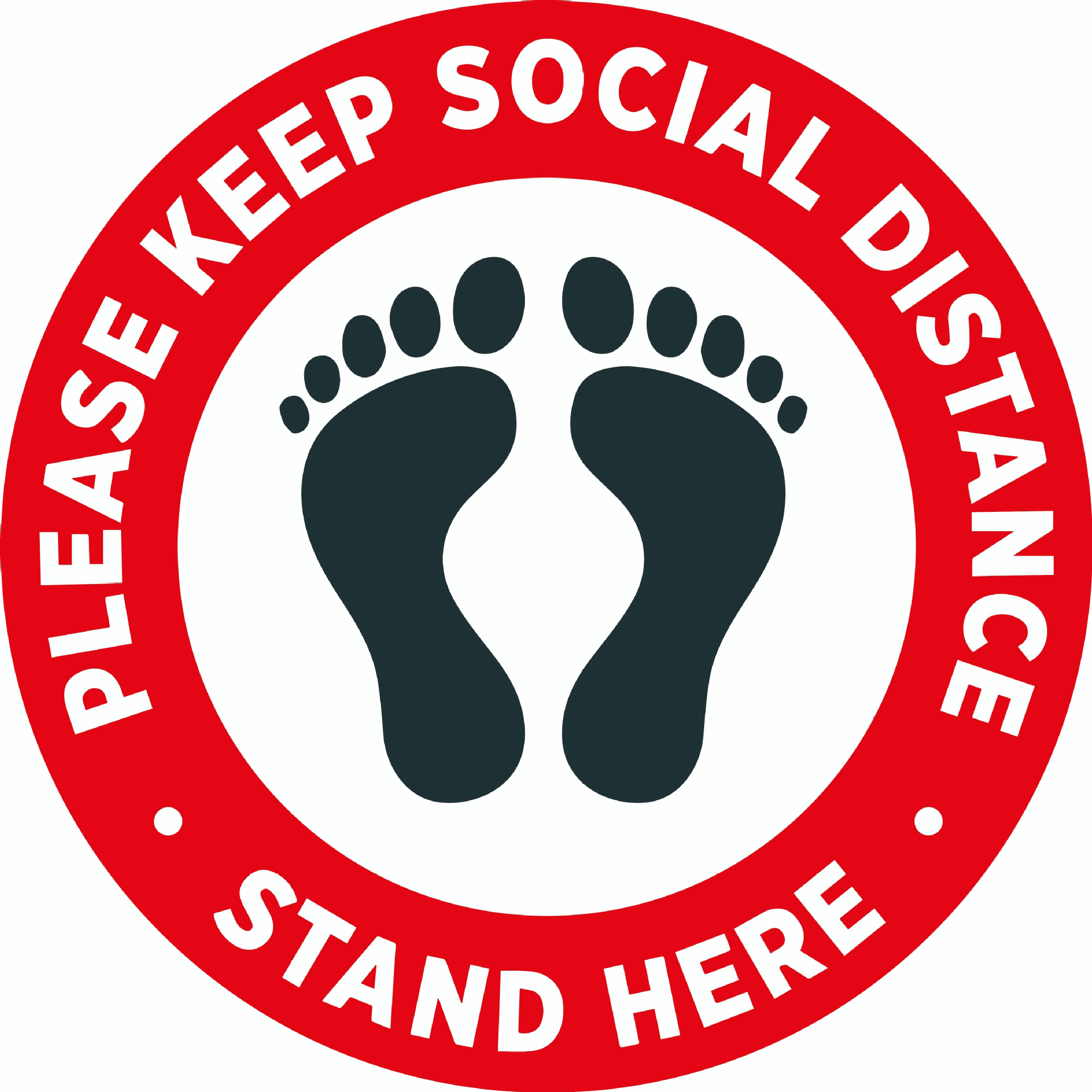 排队社交距离圆形脚印地板贴纸保持距离pvc防疫标签