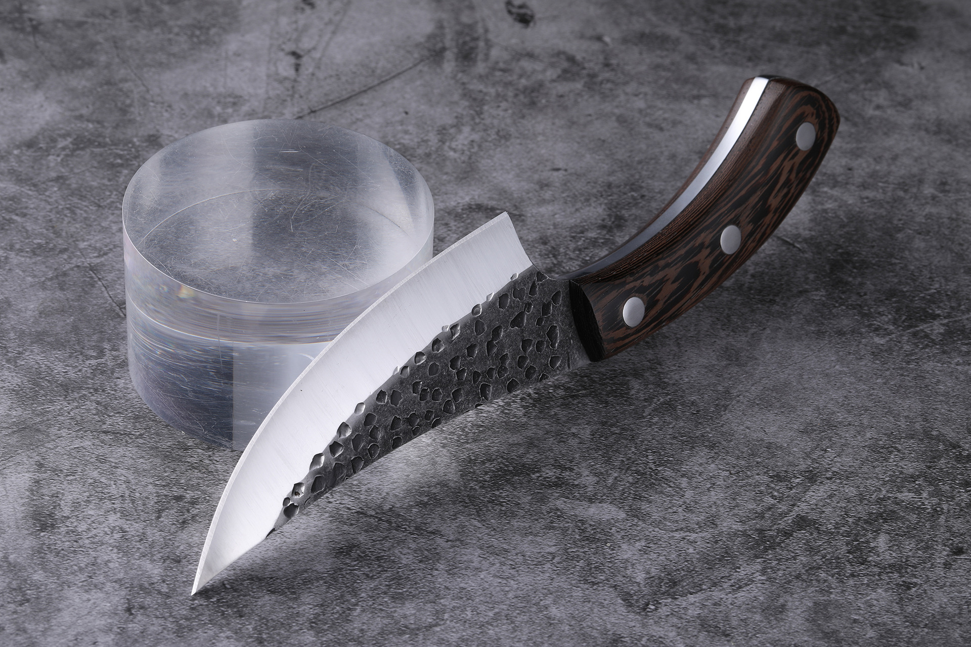 锻打锤纹剔骨刀鱼刀户外野营多用刀肉联厂剔骨专用刀割肉刀