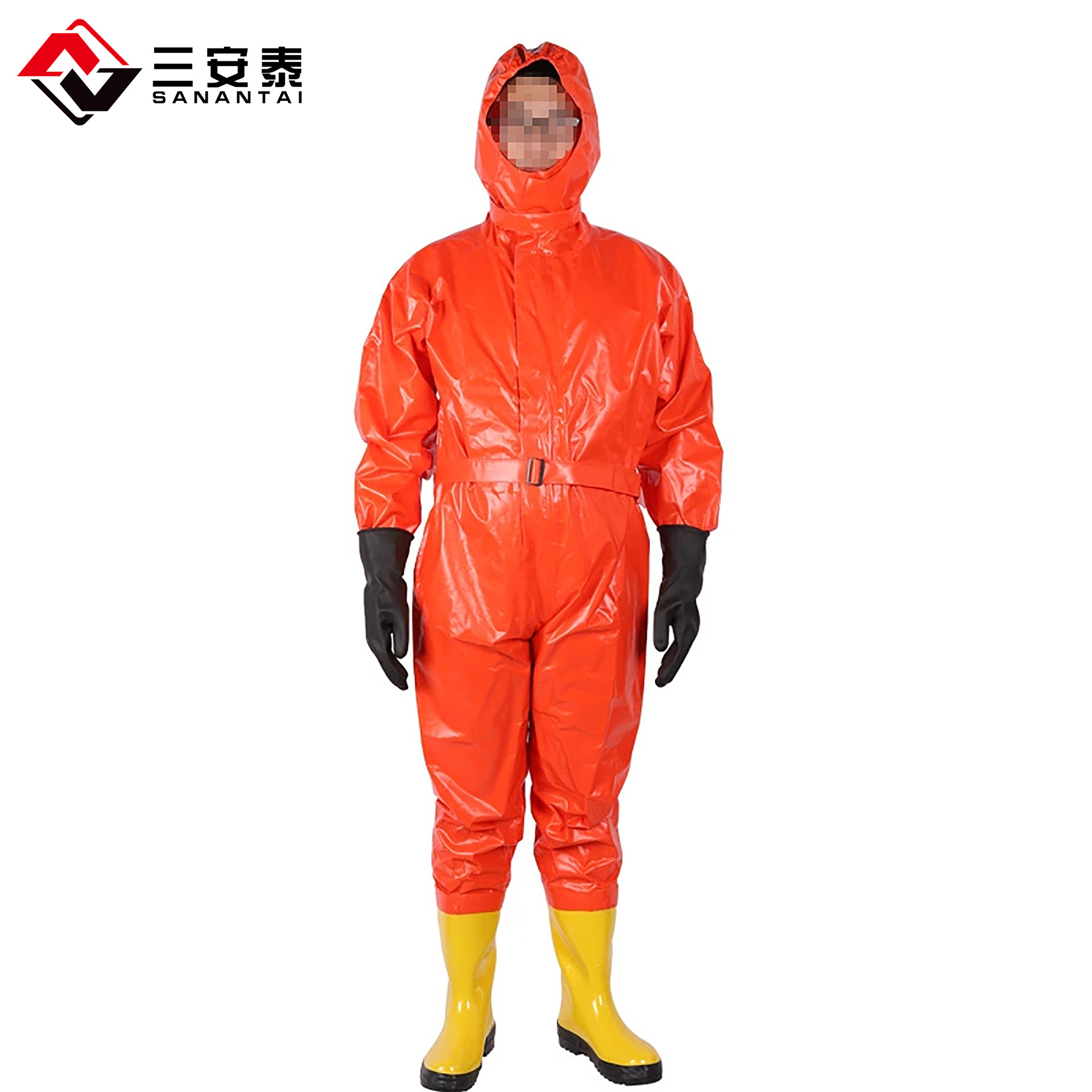 轻型防化服二级防化服生化氨气液氨轻型防化护服简便防酸碱防化服