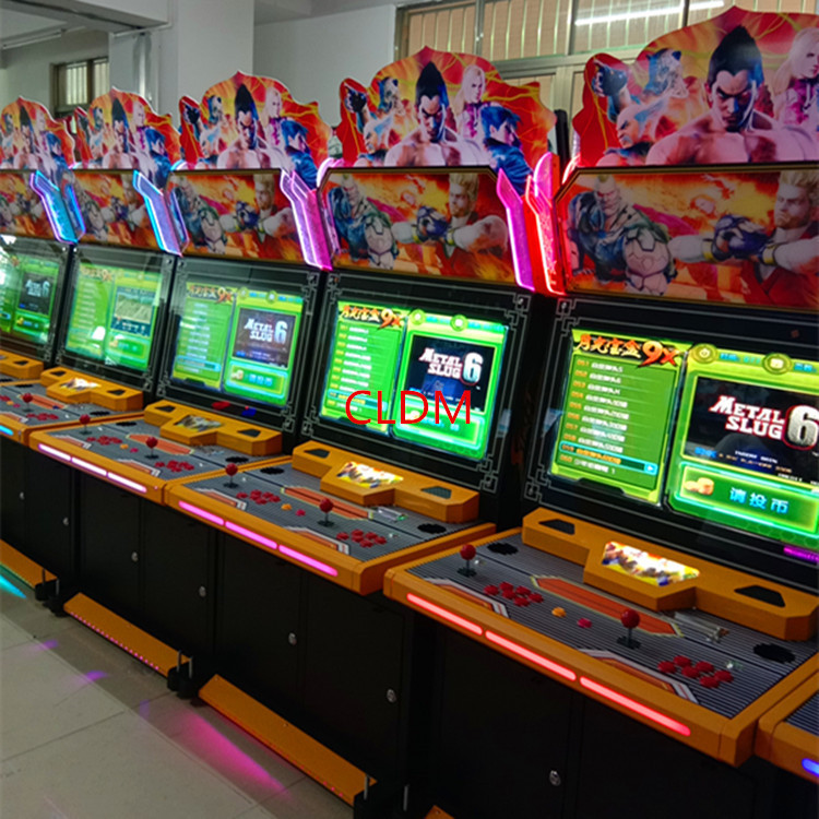 二手9成新月光宝盒综合版经典双人格斗机投币式对战闯关类街机游