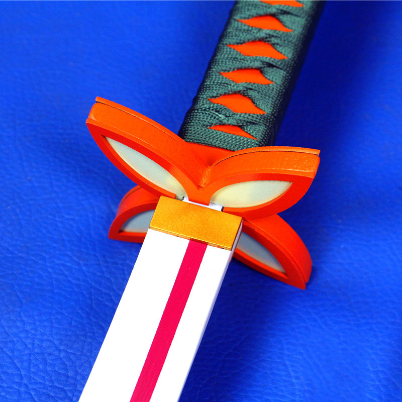 动漫周边cosplay道具武器碳十郎鬼灭之刃蝴蝶忍刃木日轮刀未开刃