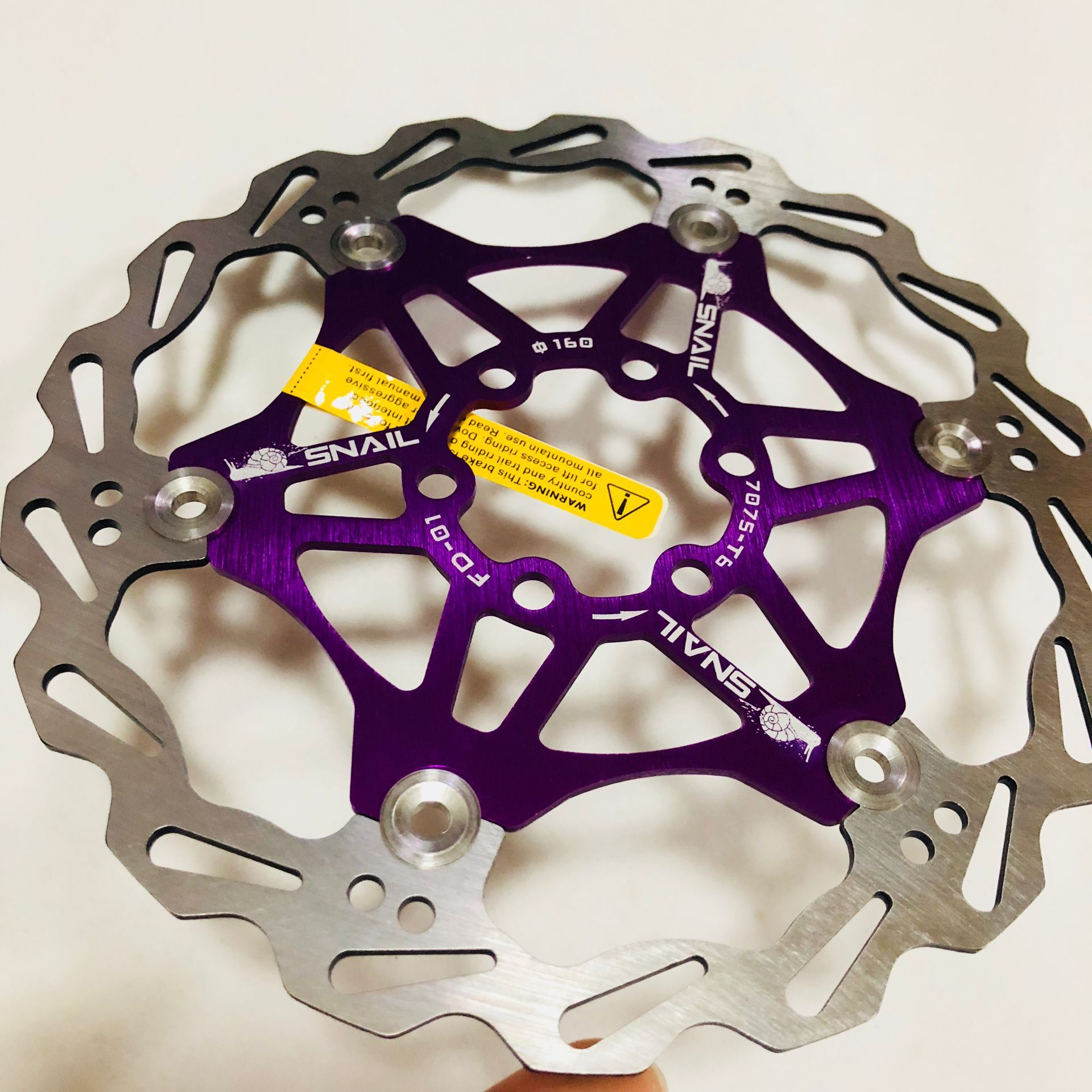 山地车浮动碟片自行车刹车片六钉刹车盘180 160mm 203mmsnail盘片