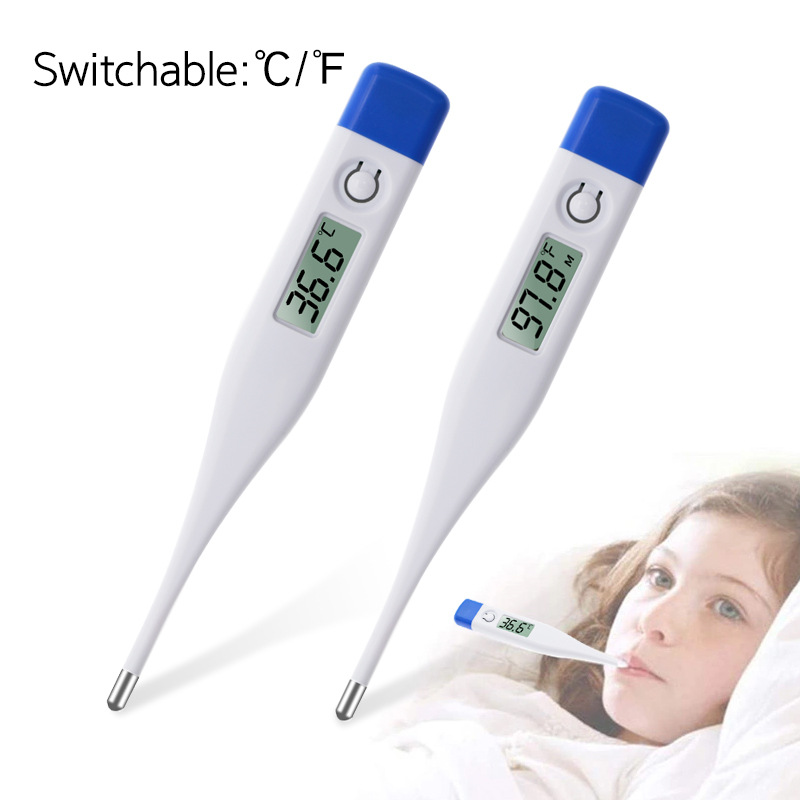 厂家数字腋下温度计摄氏华氏度软头电子体温计出口成人儿童测温计