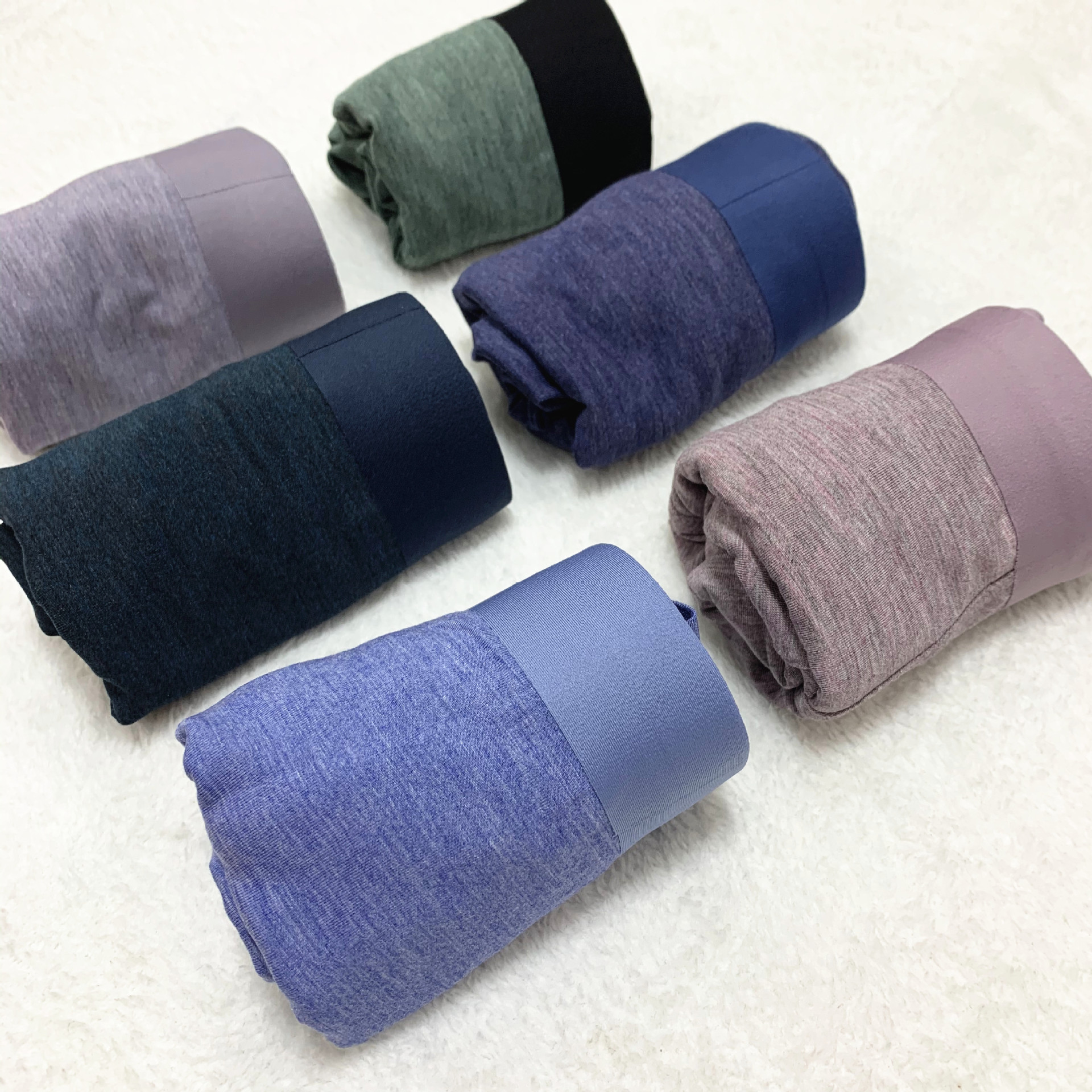 新品宝蕾男士礼盒装纯色印花无痕平角内裤6条10条装