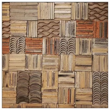 加工定制装饰立瓦古建瓦片陶土铺地建材仿古背景墙户外室内青瓦