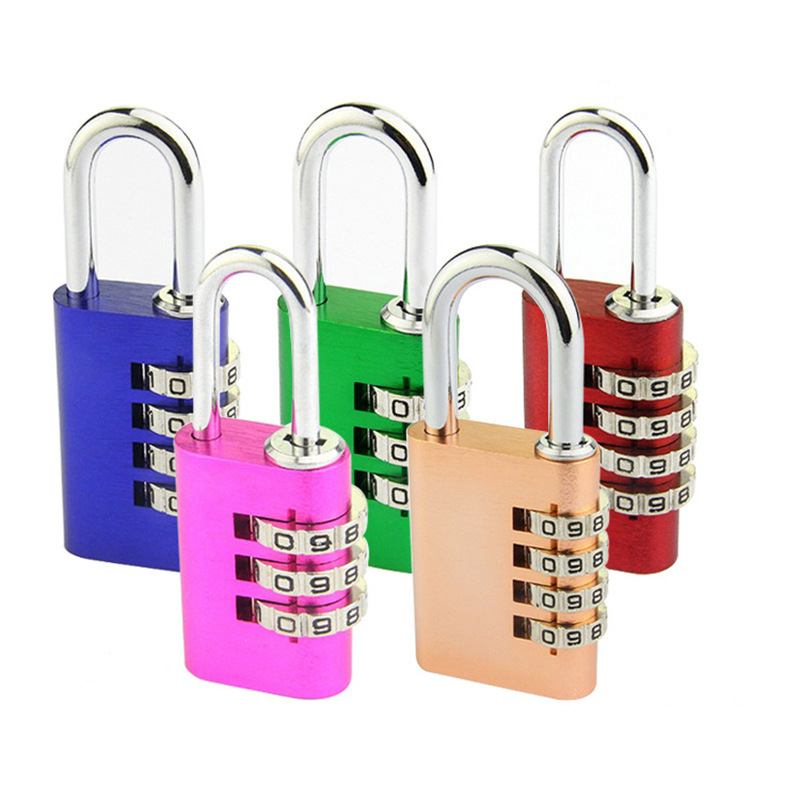 l3系列铝制密码挂锁储物柜数字密码锁行李箱小密码锁