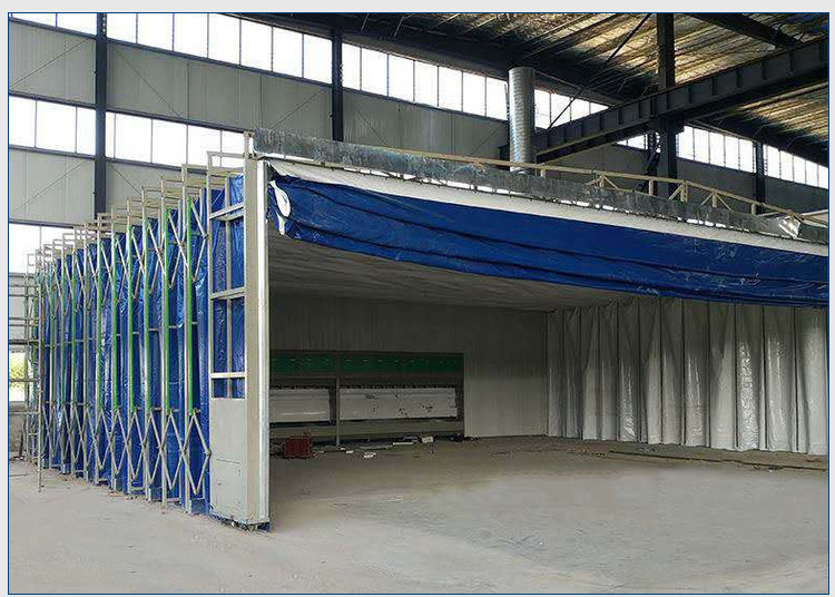 山东伟诺厂家定制移动式伸缩房无尘烤漆房伸缩式喷漆房移动烤漆房