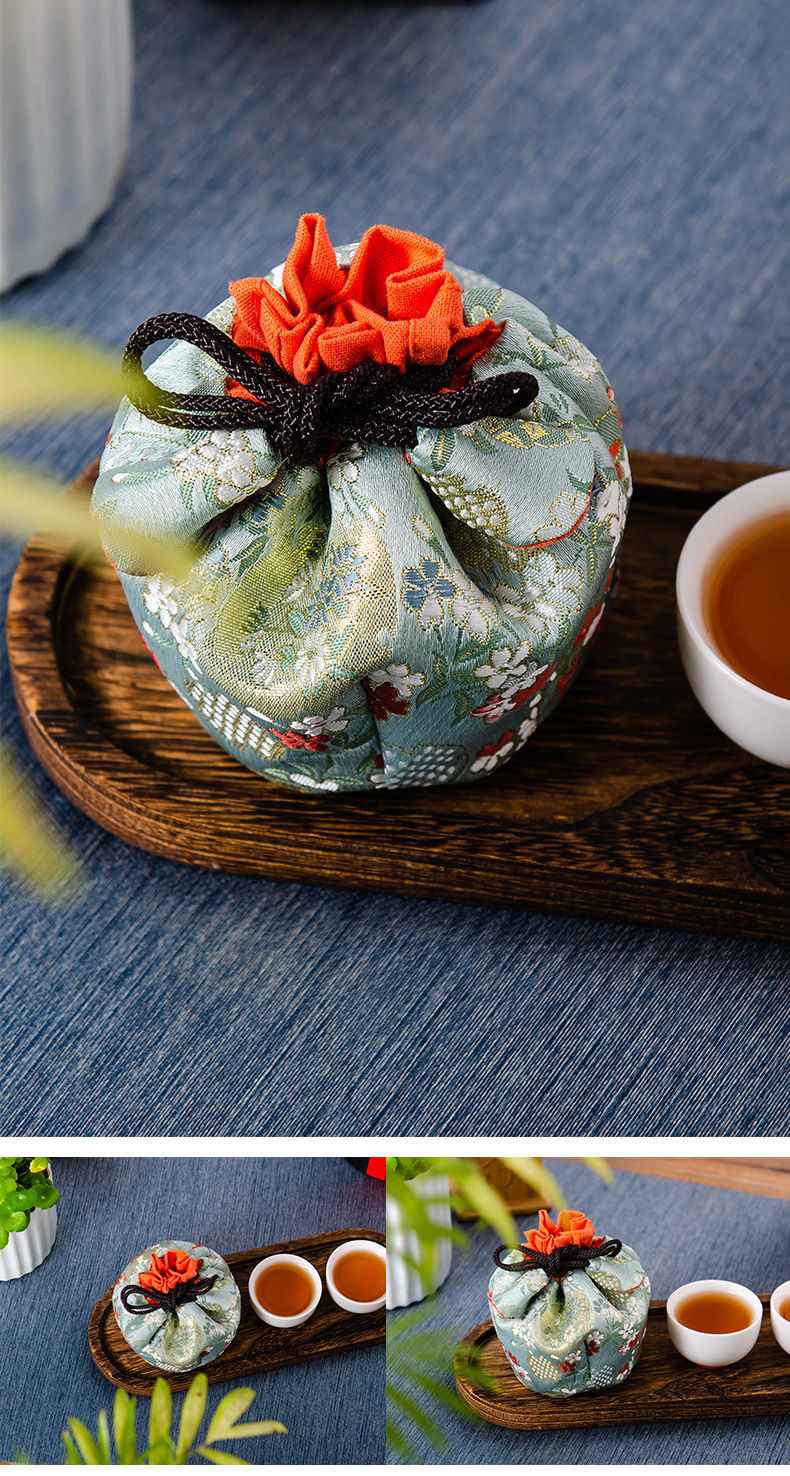 茶杯袋子主人杯单杯袋收纳袋子小布袋手提袋加厚布盖碗包收纳包