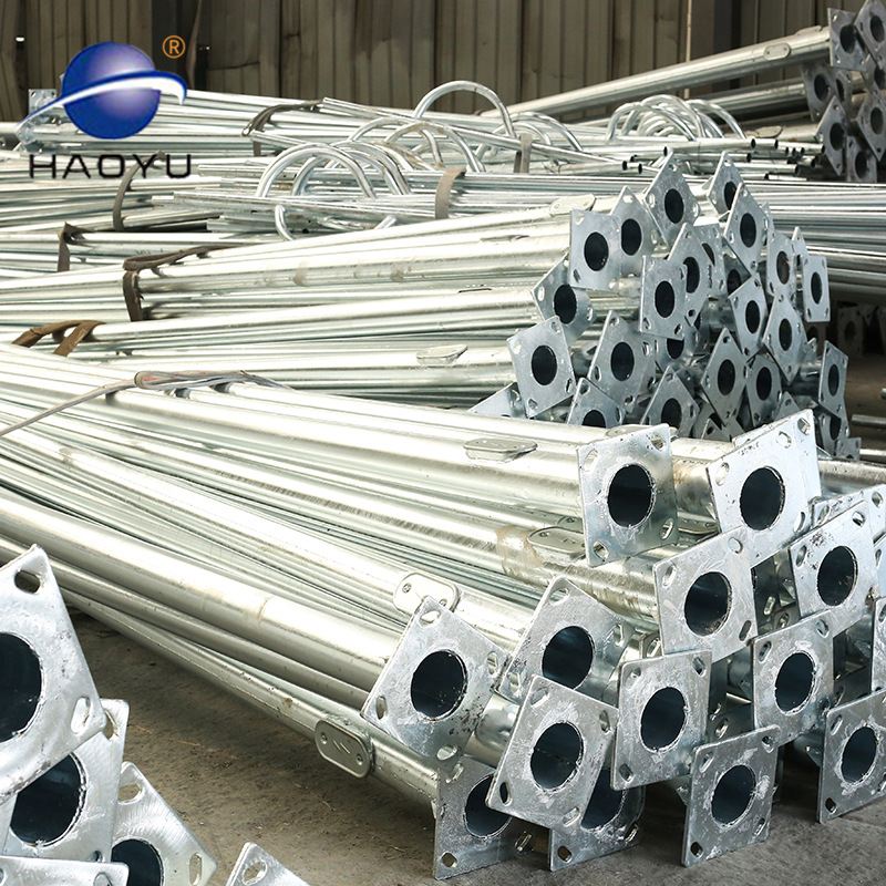 江苏路灯杆厂家 6米7米8米太阳能市政工程路灯灯杆 热镀锌灯杆