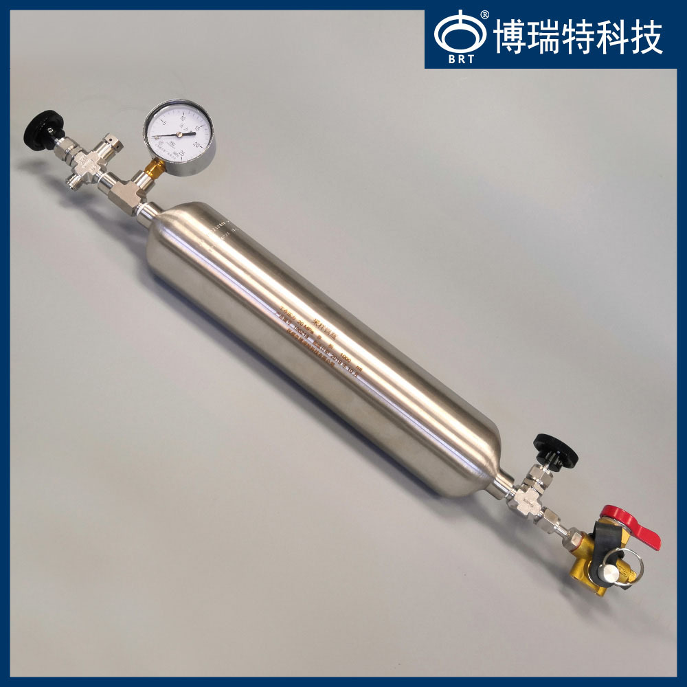 bpy-g1000型 1000ml/20mpa 【cng压缩天然气】加气站采样钢瓶