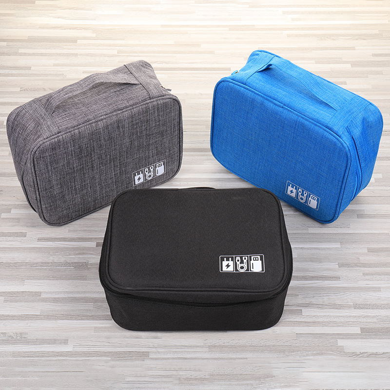 Factory Direct Sales Digital Storage Bag New Cationic Mobile Phone U-Disk Data Cable Storage Bag Multifunction Storage Bag