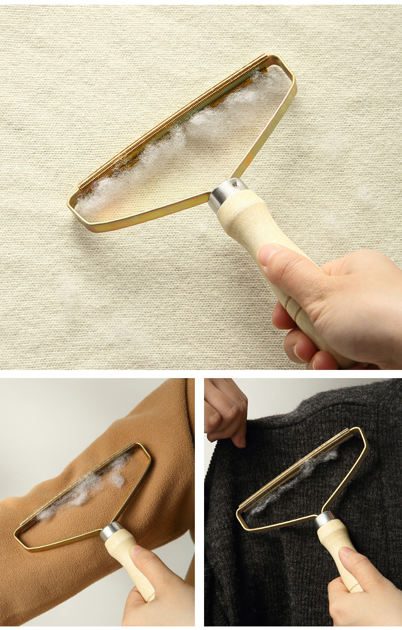 家用便携式手动去毛球神器干洗店刮毛器刷羊绒毛大衣刷毛器打毛器