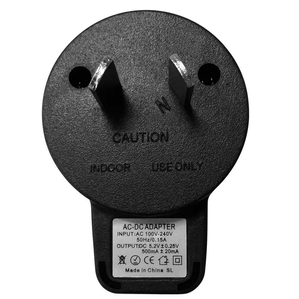 手机快充澳规500ma电源适配器 usb手机充电头ic方案宽电压充电器