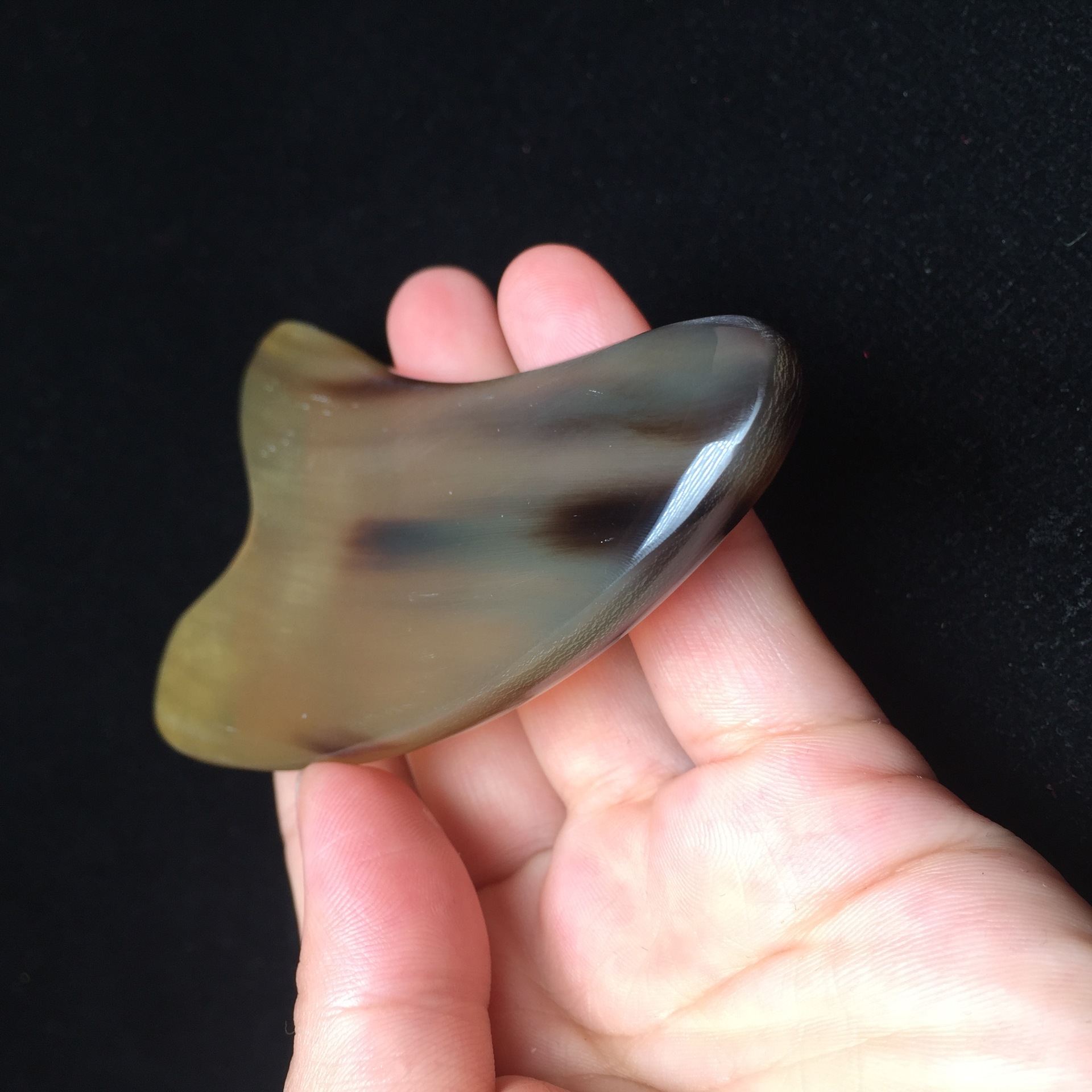 天然牦牛角刮痧板按摩板刮板家用面部脸部颈部背部全身通用加厚