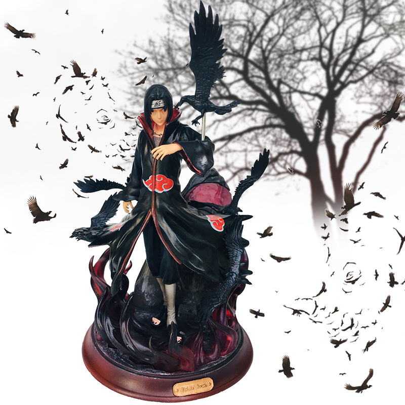 火影忍者gk晓组织宇智波鼬乌鸦雕像殿堂万花筒写轮眼摆件手办模型