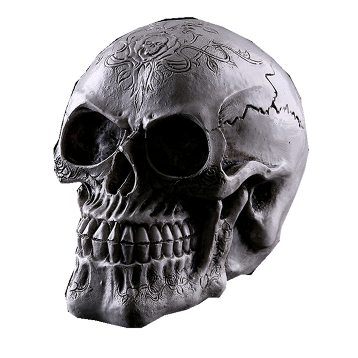 动物头骨模型树脂骷髅头万圣节道具模具居家骷颅头摆件创意头骨