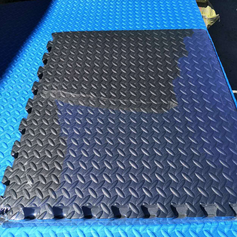 实力厂家泡沫地垫树叶纹爬行垫eva黑色灰色地垫防摔加厚