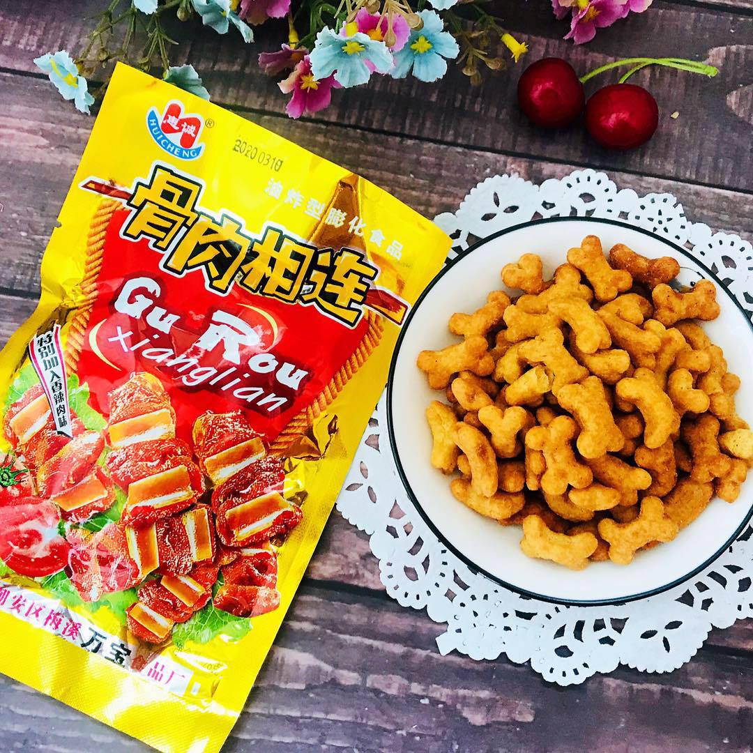 辣骨头骨肉相连26克小零食品童年怀旧8090小吃小时候面制品