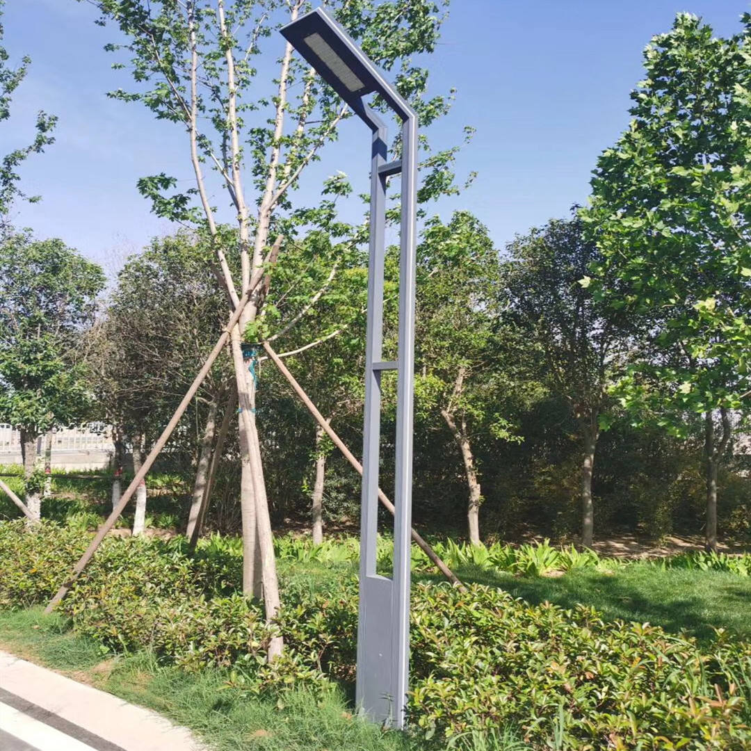 厂家出售太阳能庭院路灯 方柱形庭院灯 led3.5米小区庭院灯批发