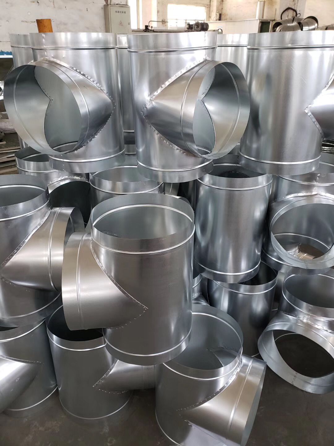 厂家直销 三通t三通管道连接配件白铁皮通风管通风管道