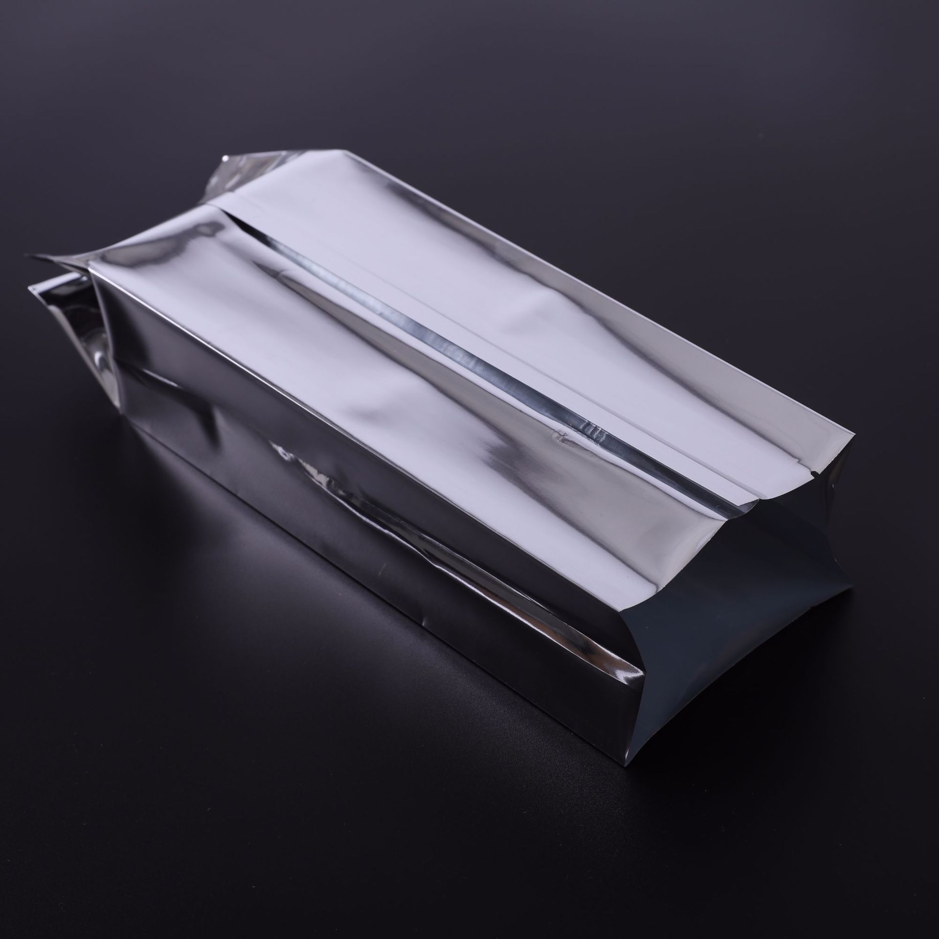 镀铝风琴袋可站立中封袋避光防潮包装袋20丝银白色铝箔袋厂家批发