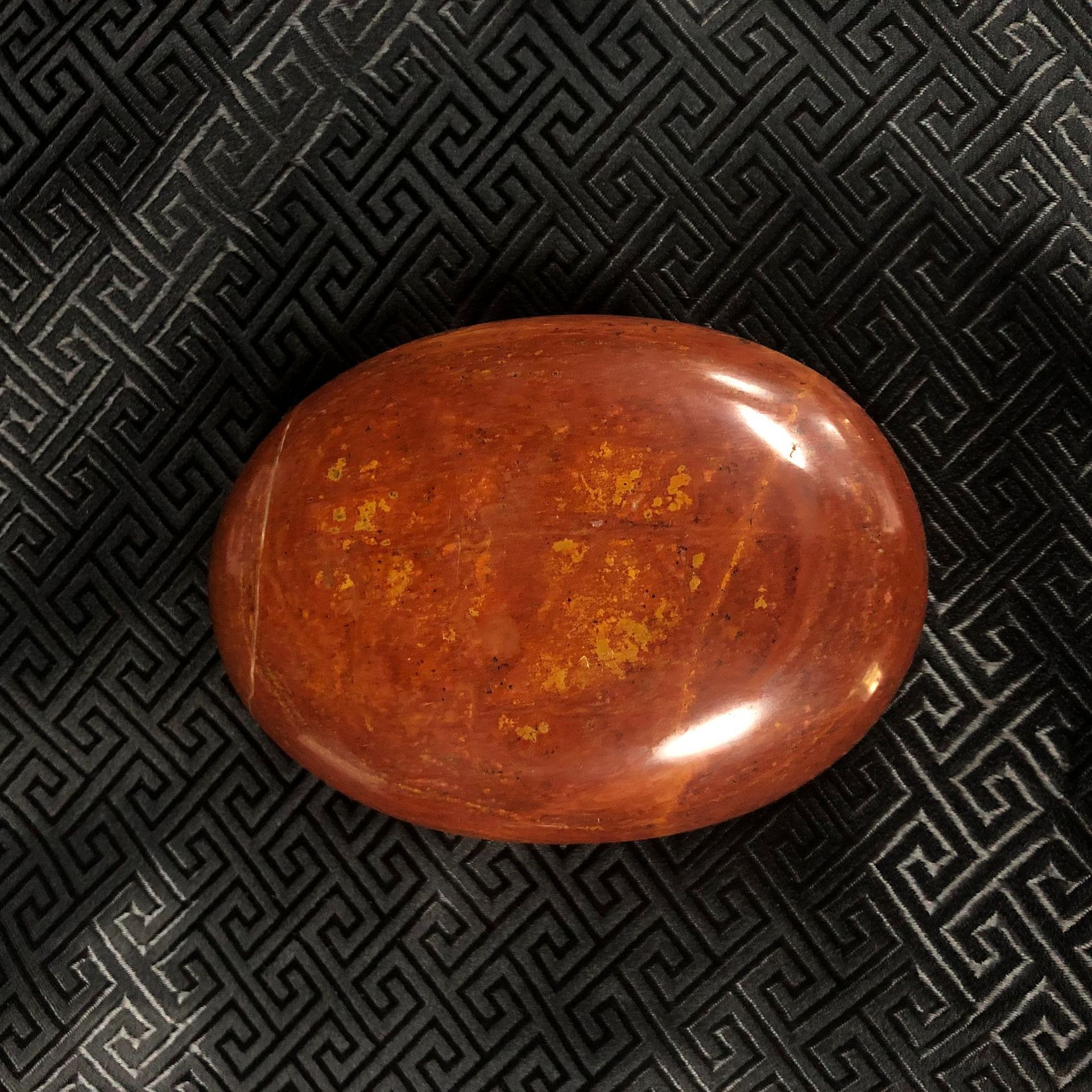 泗水圣仁红砭石 砭石原石spa暖宝宝暖宫妇科温灸刮痧