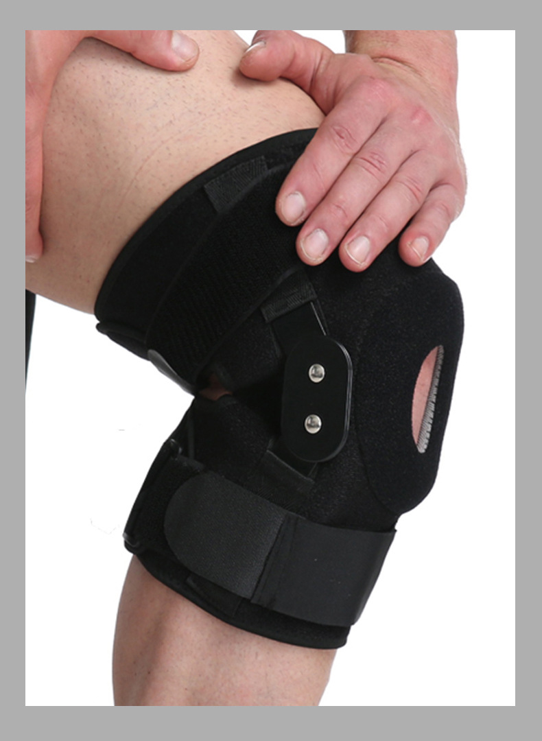 护膝运动男膝盖女士支撑固定关节疼专业健身护具护腿漆夏季髌骨带