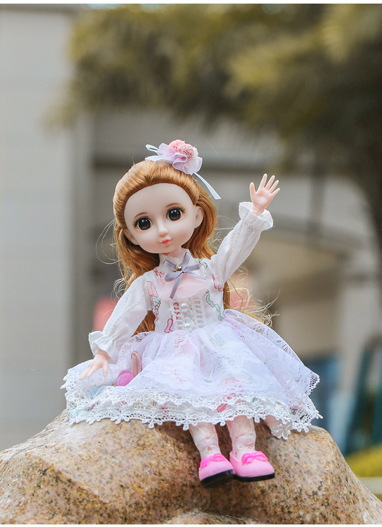 36厘米大号依甜芭比娃娃套装儿童玩具公仔过家家时尚女孩公主现货