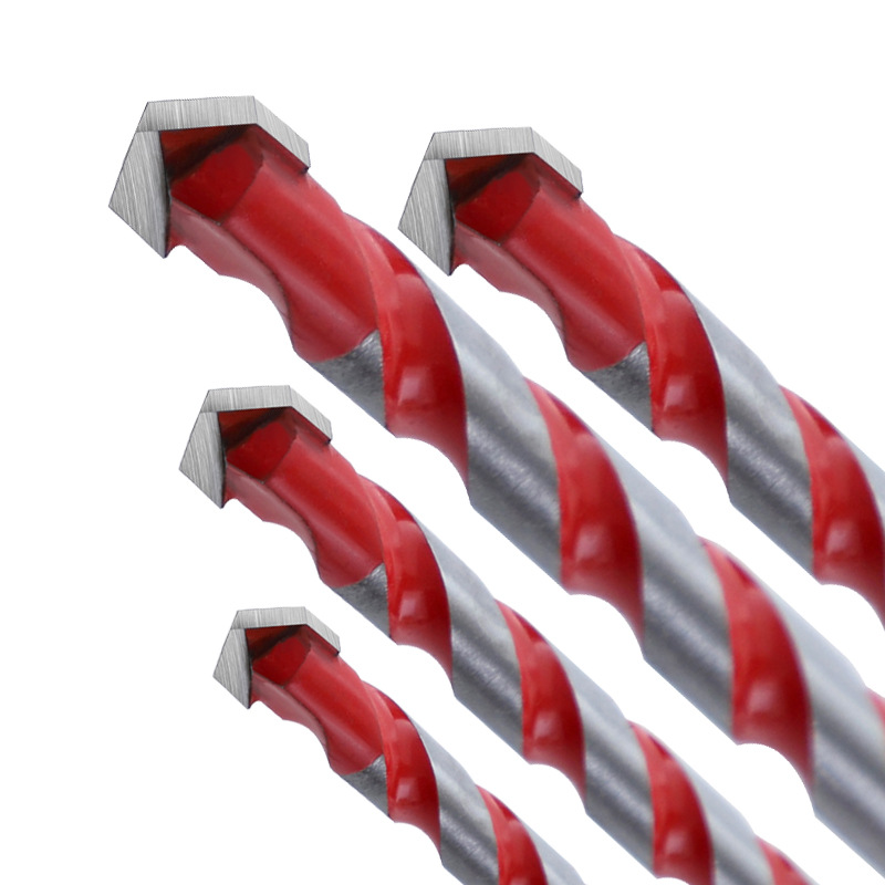 合金三角钻6/8/10/12mm超硬三角柄麻花钻 多功能混凝土霸王钻头