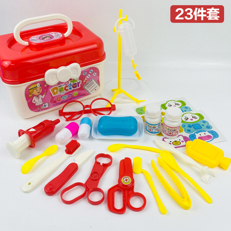 Factory Children's Doctor Toy Set Girl Simulation Nurse Stethoscope Injection Play House Medical Toolbox