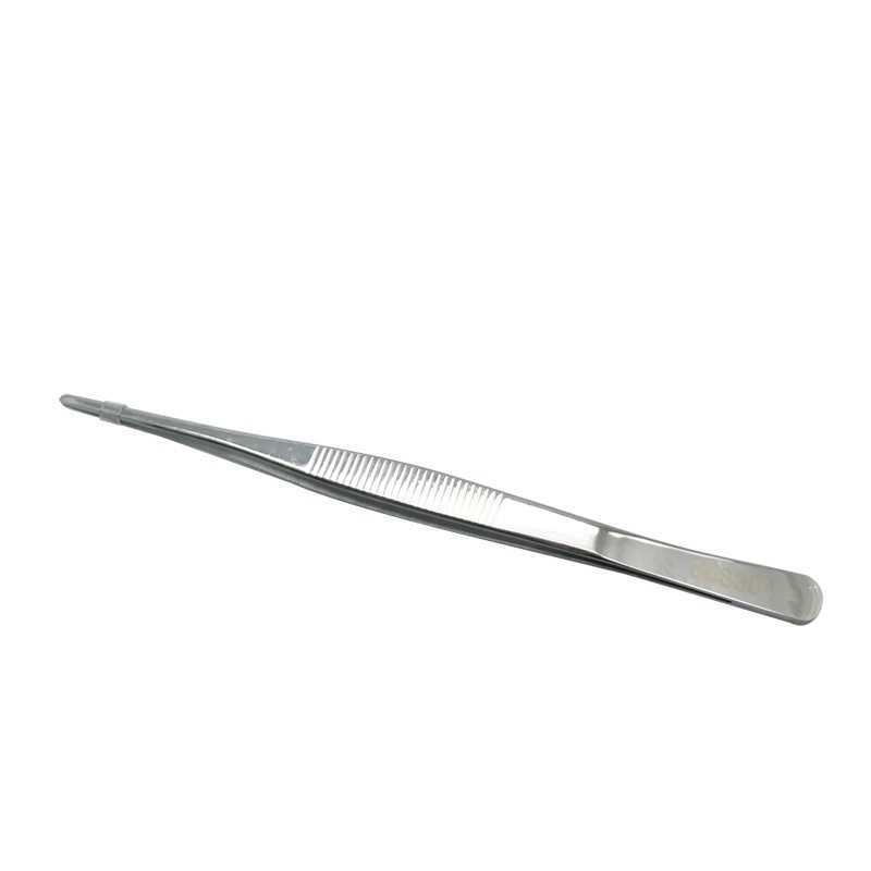 用的直镊小号摄子加长食品夹厨房市弯头小直的细直头不锈钢镊子