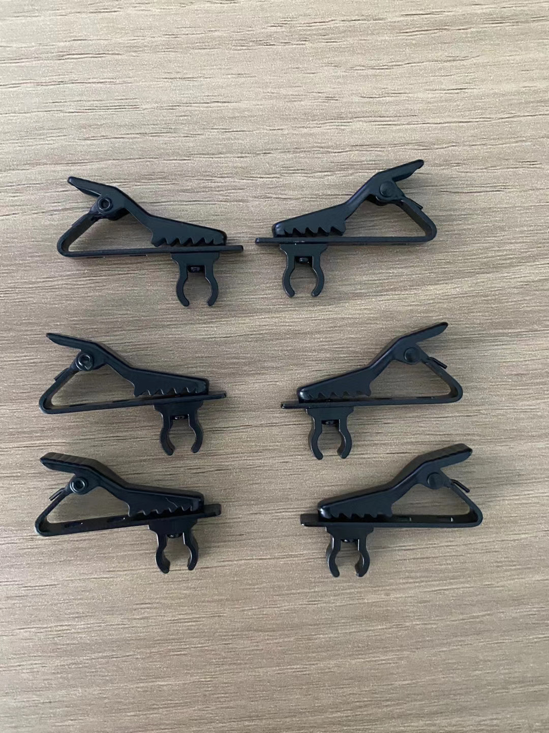 手机领夹麦克风直播麦克风夹子金属电镀夹子领麦夹麦克风海绵