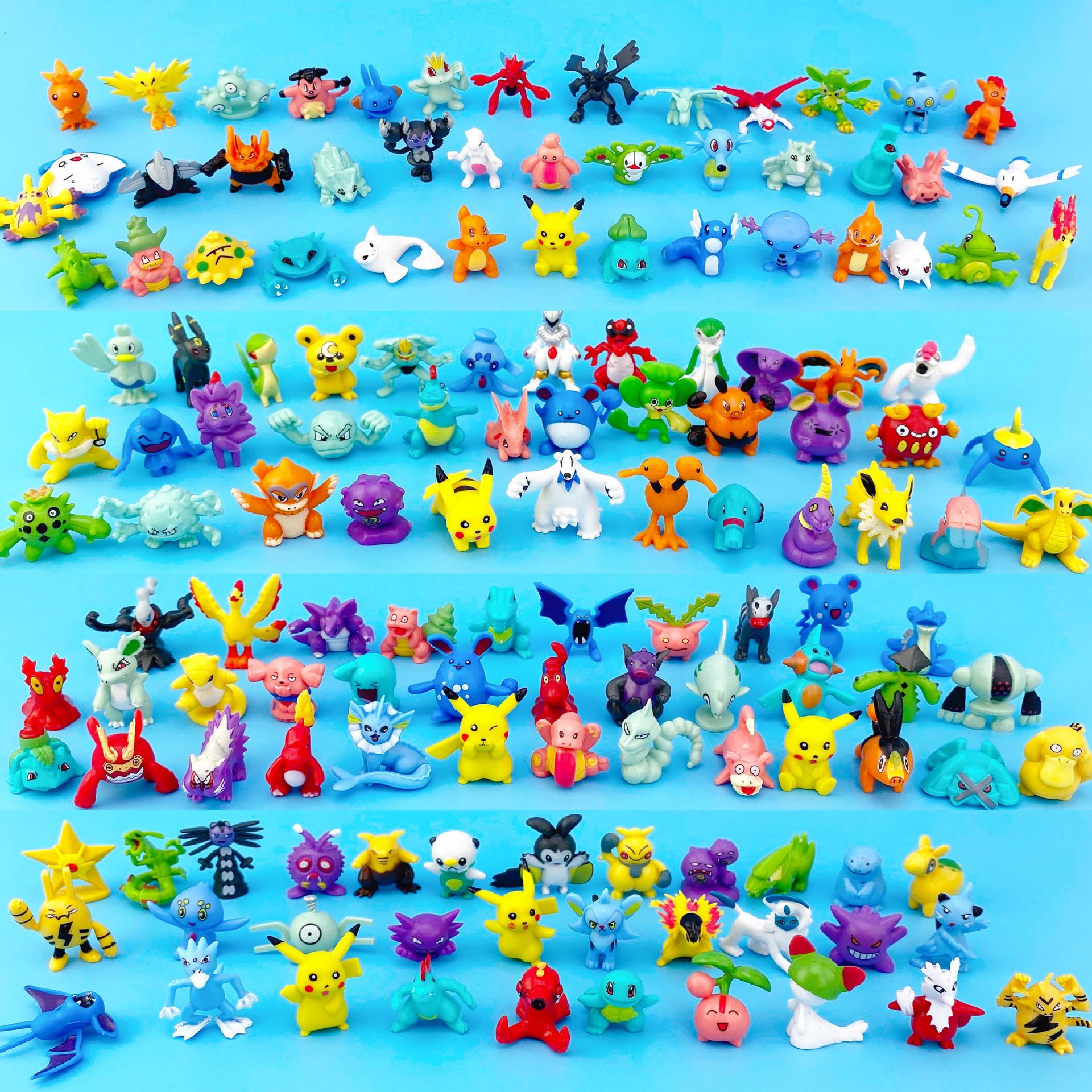 神奇宝贝144款宠物小精灵口袋妖怪 皮卡丘卡通公仔扭扭蛋玩偶摆件