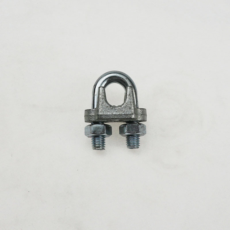 不锈钢夹头u形锁扣 钢丝绳重型单卡头双卡扣绳夹轧头卡子u型绳卡