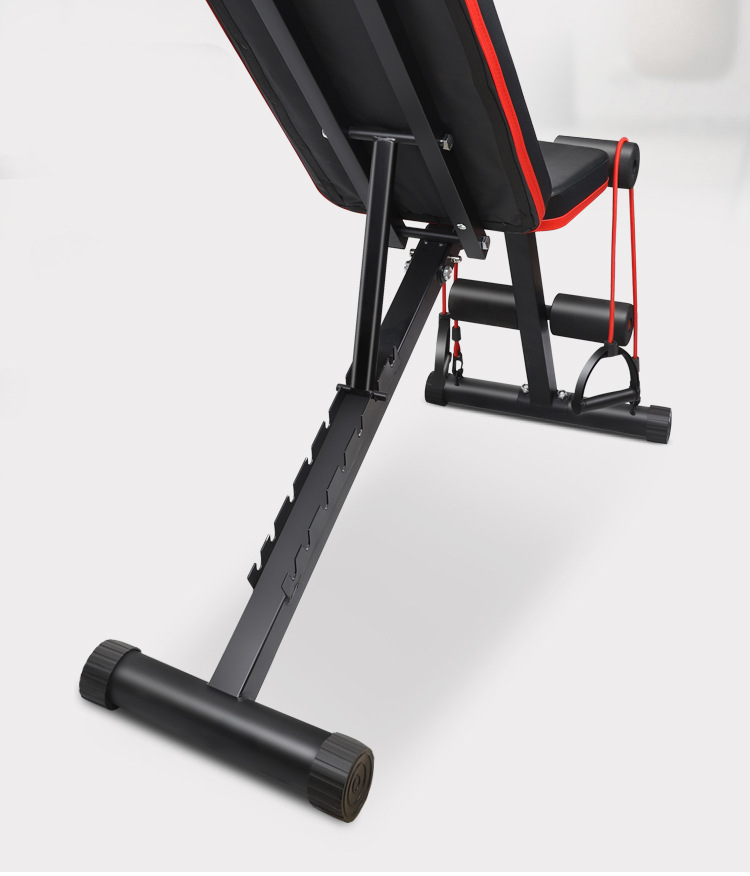 哑铃凳仰卧起坐辅助器健身器材家用多功能腹肌板折叠飞鸟椅卧推凳