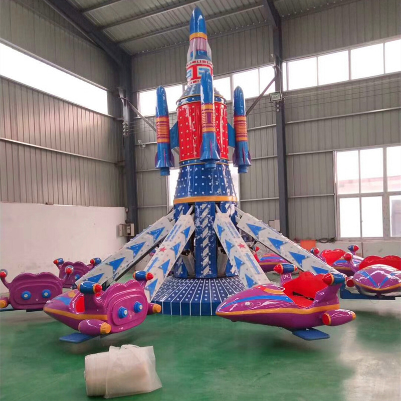 公园游乐设备大型旋转飞机儿童户外玩具娱乐设备新款旋转自控飞机