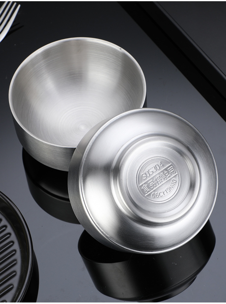 304不锈钢韩式套装 韩式不锈钢碗筷 韩式勺 牛排刀叉酒店餐厅餐具