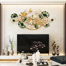 lianzhuang新中式银杏叶挂件客厅沙发电视背景墙面铁艺装饰品壁挂